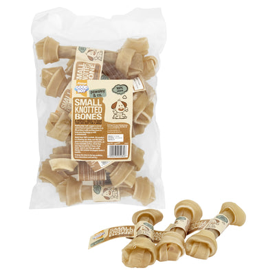 Good Boy Pawsley Rawhide Chew Knotted Small 15cm 10pack