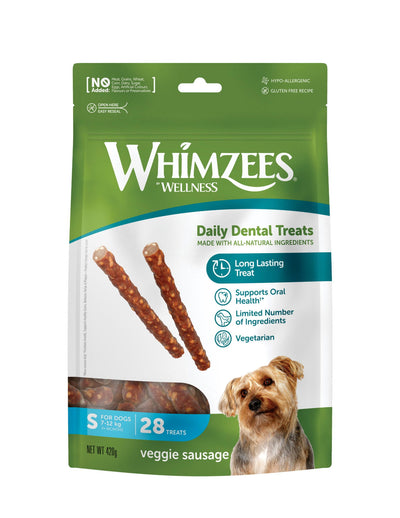 Whimzees Veggie Sausages Small 28pk