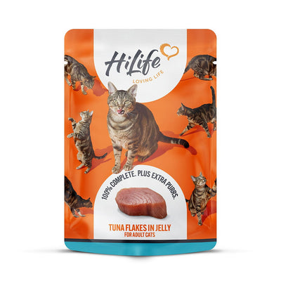 Hilife Natural Cat Pch Tuna Flakes In Jelly 70g