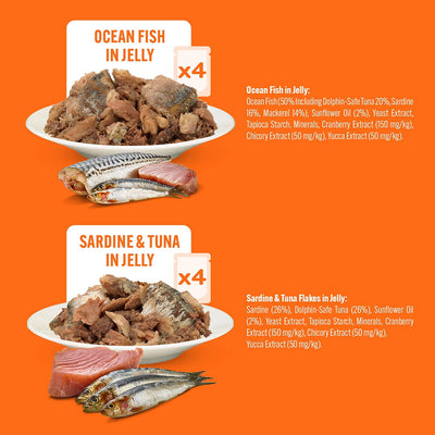 Hilife Natural Cat Pch The Fishy One In Jelly 8x70g