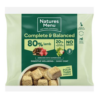 Natures Menu 80/20 Complete and Balanced Lamb 1kg