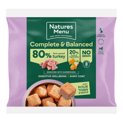 Natures Menu 80/20 Complete and Balanced Turkey 1kg