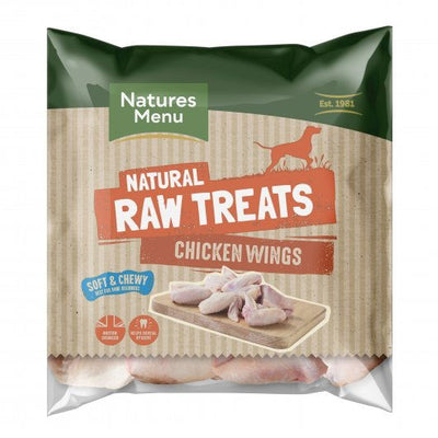Natures Menu Dog Raw Frozen Meat Chunks Chicken Wings 1kg