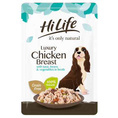 Hilife It's Only Natural Pch Chicken Tuna & Veg 100g