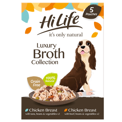 Hilife It's Only Natural Pch Mpk Broth Collection 5 X 100g