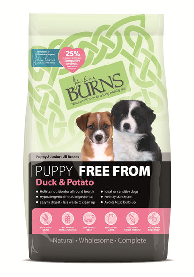 Burns Puppy Free From Duck & Potato 6kg