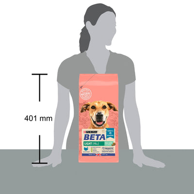 Beta Adult Light Dry Dog Food With Turkey 2kg