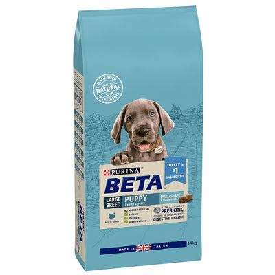 Beta Puppy Large Breed Dry Dog Food With Turkey 14kg
