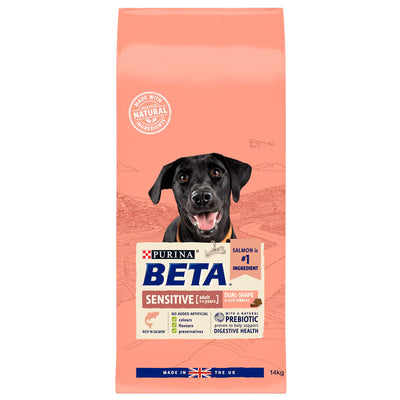 Beta Adult Sensitive Dry Dog Food With Salmon 14kg
