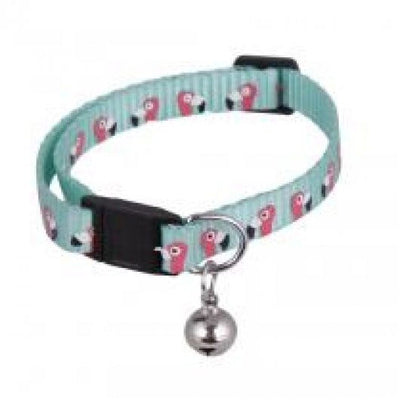 Ministry Of Pets Flamingo Adj Collar + Charm Dogs 28-45cm