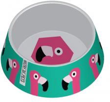 Ministry Of Pets Melamine Non-Slip Pet Bowl Flamingo Small 250ml
