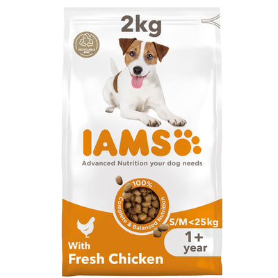 Iams Vitality Adt Sml & Medium Dog With Fresh Chicken 2kg