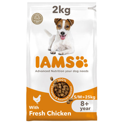 Iams Vitality Snr Sml & Medium Dog With Fresh Chicken 2kg
