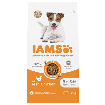 Iams Vitality Snr Sml & Medium Dog With Fresh Chicken 2kg
