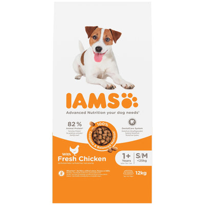 Iams Vitality Adt Sml & Medium Dog With Fresh Chicken 12kg