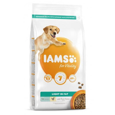Iams Vitality Light In Fat Dog With Fresh Chicken 12kg