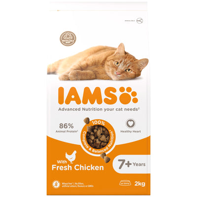 Iams Vitality Senior Cat With Fresh Chicken 2kg