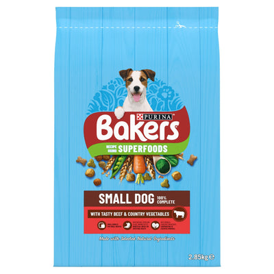 Bakers Adult Small Rich In Beef With Country Veg 2.85kg