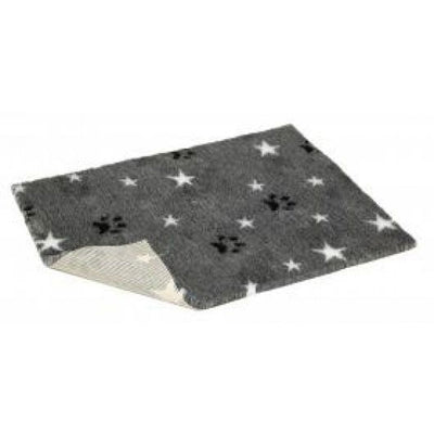 Non-slip Vetbed Mottled Grey Stars & Paws 40" X 30"
