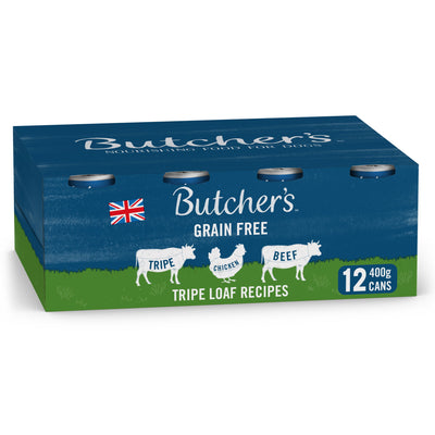 Butcher's Tripe Loaf Recipes Dog Food Cans 12x400g