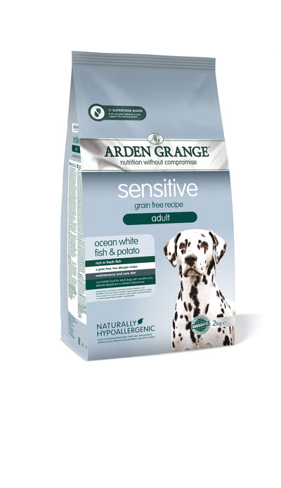 Arden Grange Sensitive Adt Ocean White Fish & Potato 2kg