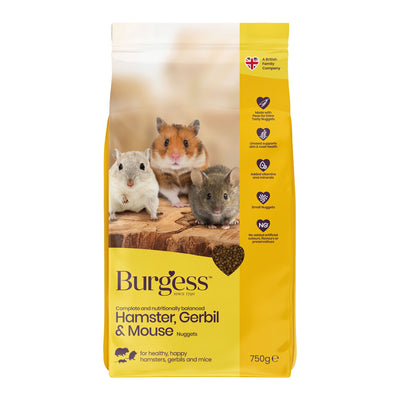 Burgess Hamster Gerbil & Mouse Nugget 750g