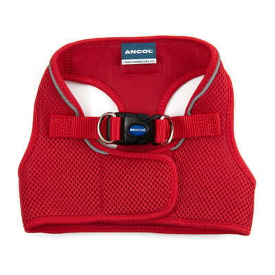 Viva Nylon Step In Comfort Mesh Harness Red Xsmall