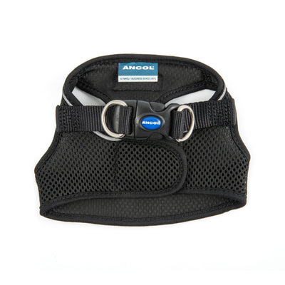Viva Nylon Step In Comfort Mesh Harness Black Xsmall
