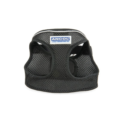 Viva Nylon Step In Comfort Mesh Harness Black Large