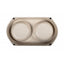 Bamboo Double Bowl Natural 2x450ml