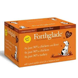 Forthglade Adt GF Multicase Just 90% Chk Trk Lvr 12x395g