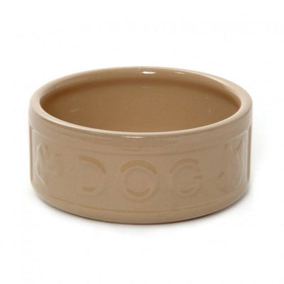 All Cane Lettered Dog Bowl 25cm (10")