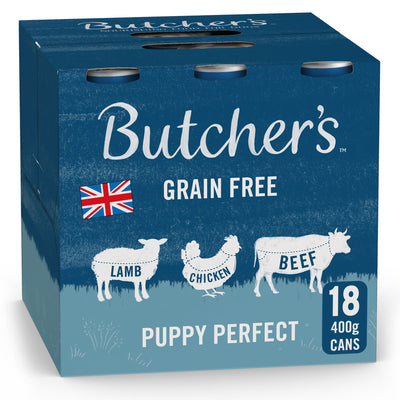 Butcher's Puppy Perfect Dog Food Cans 18x400g