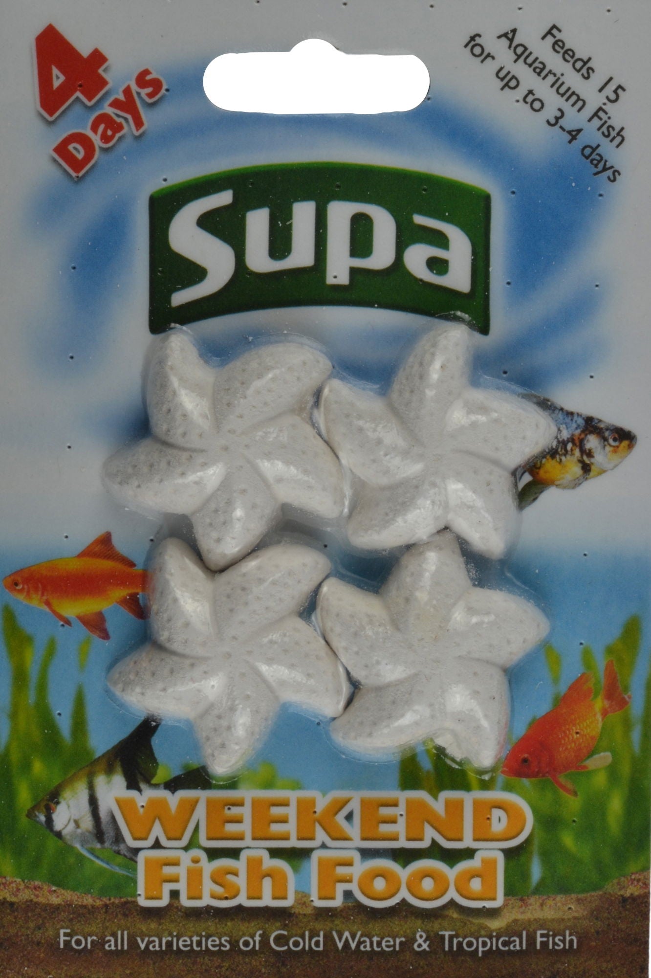 Supa Aquarium Weekend Fish Food 4x6g