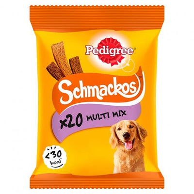 PEDIGREE Schmackos Adult Dog Treats Meat Variety 20 Sticks 144g