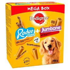 PEDIGREE Rodeo Duos & Jumbone Medium Dog Treats Mega Box 28 Chews 780g