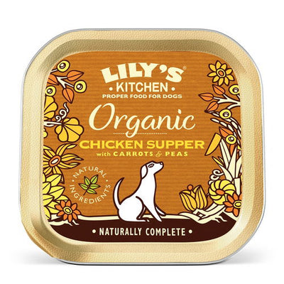 Lily's Kitchen Wet Dog Tray Organic Chicken Supper 150g