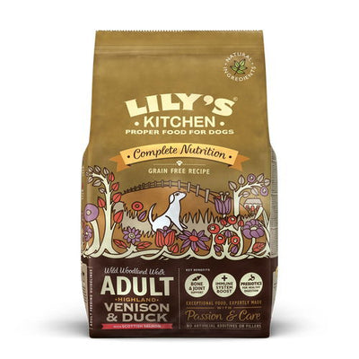 Lily's Kitchen Dog Duck  Salmon & Venison Wild Woodland Walk Adult Dry Food 2.5kg