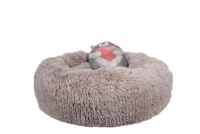 Dream Paws Anxiety Reducing Plush Bed Brown & Plush Toy
