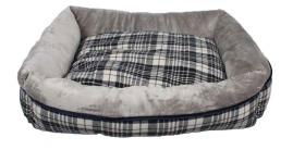 Dream Paws Check Pet Sofa Bed Medium L60 X W50 X H15cm