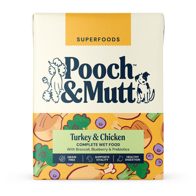 Pooch & Mutt Chicken & Turkey Wet Food Carton 375g