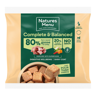 Natures Menu 80/20 Complete and Balanced Turkey & Goose 1kg