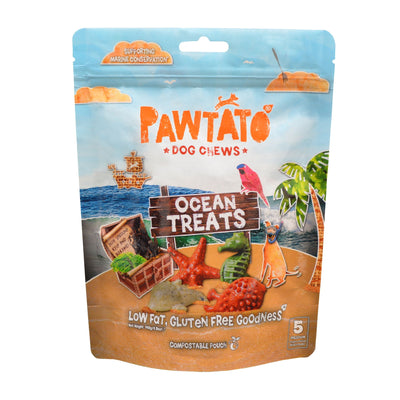 Benevo Pawtato Ocean Treats Grain Free Dog Chews Med 140g