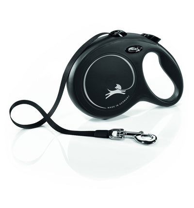Flexi New Classic Tape L Black 8m 1-50kg