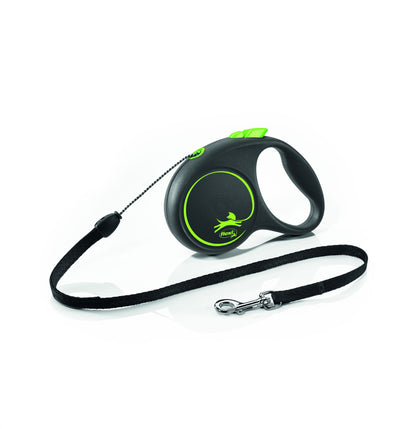 Flexi Black Design Cord S Green 5m 1-12kg