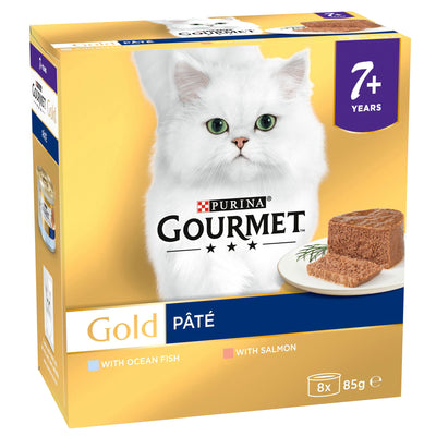 Gourmet Gold Senior Mousse With Salmon 8x85g