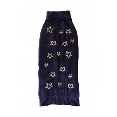 Pet Brands Starry Nights Gold Star Print Jumper Xs/s