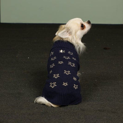 Pet Brands Starry Nights Gold Star Print Jumper Xs/s