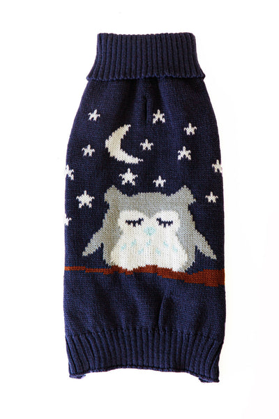 Pet Brands Starry Nights Owl Print Jumper Xs/s