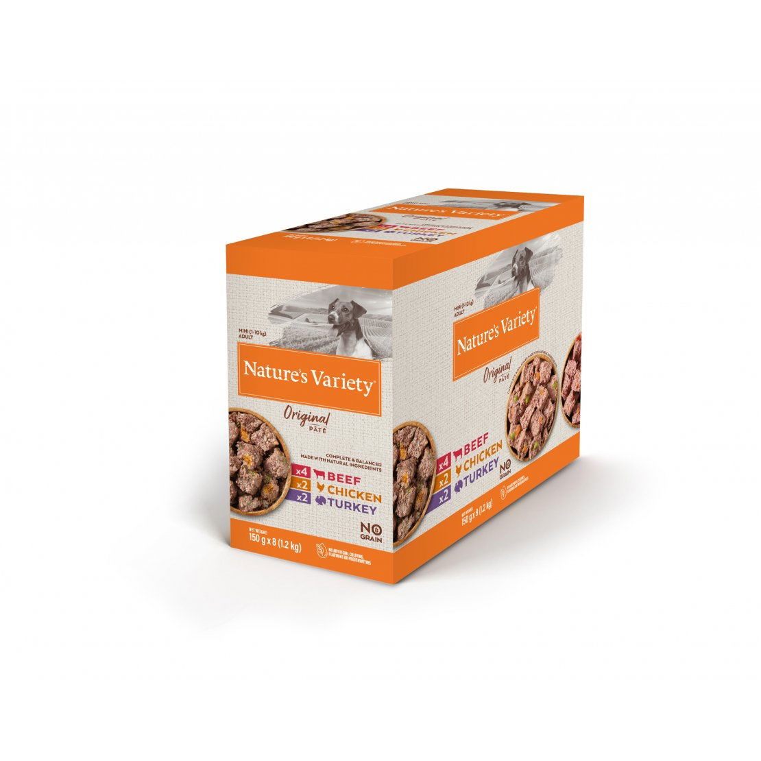 Nature's Variety Mini Adult Dog Pouches Multipack 8x150g